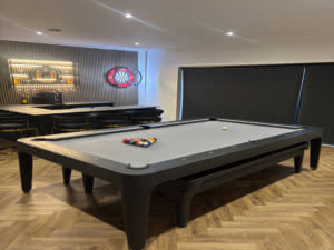The Pureline Malta American Slate Bed Pool Dining Table