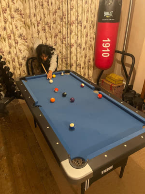 Tekscore Folding Leg Pool Table & Table Tennis Top