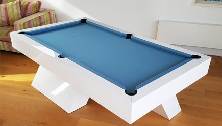 PLAY CITY Pool Table 7Ft. X 4ft. Blue American Style Table : :  Home & Kitchen