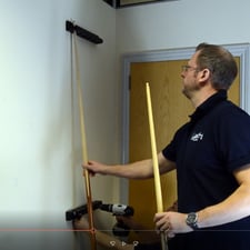 Tekscore Plastic Wall-Mounted Cue Rack for 6 Cues Video