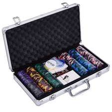 Tekscore 300-Piece Poker Chip & Card Set in Carry Case Video