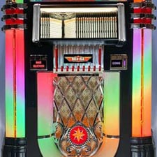 Rock-Ola Bubbler Black CD Jukebox Video