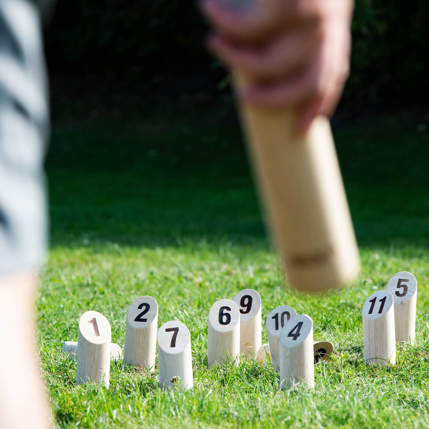 Fantasy Kubb Game - Gioco Dei Vichinghi In Legno Da Esterno | 21 Pezzi Versione Piccola Con Borsa