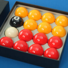 Pureline Premium 2-Inch Red & Yellow British Pool Ball Set Video