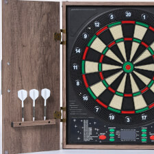 Strikeworth Premium Electronic Dartboard & Cabinet Video