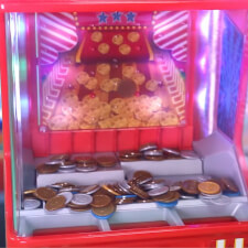 Electronic Arcade Coin Pusher Arcade Game Video